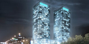 Siemens Headquarter Moskau Architekturvisualisierung für Eller und Eller
